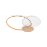 Lustra LED cu telecomanda KILLIAN 46W, 3 Cercuri, lumina Rece/Calda/Neutra, Dimabila, Auriu Alb - imagine 4