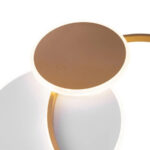 Lustra LED cu telecomanda KILLIAN 46W, 3 Cercuri, lumina Rece/Calda/Neutra, Dimabila, Auriu Alb - imagine 5