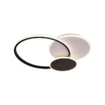 Lustra LED cu telecomanda KILLIAN 46W, 3 Cercuri, lumina Rece/Calda/Neutra, Dimabila, Negru Alb - imagine 3