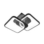 Lustra LED cu telecomanda ZOE 27W, 2 Patrate, lumina Rece/Calda/Neutra, Dimabila, Negru - imagine 5