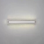 Lustra LED cu cristal PIERCE 35W, Liniara, lumina Rece/Calda/Neutra, Argintiu