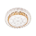 Lustra LED cu telecomanda si cristal ABATIA 24W, Rotunda, lumina Rece/Calda/Neutra, Dimabila, Argintiu - imagine 5