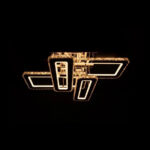 Lustra LED cu telecomanda si cristal HARMONIA 208W, lumina Rece/Calda/Neutra, Dimabila, Crom Lucios