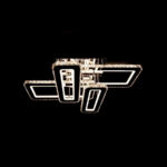 Lustra LED cu telecomanda si cristal HARMONIA 208W, lumina Rece/Calda/Neutra, Dimabila, Crom Lucios - imagine 3