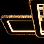 Lustra LED cu telecomanda si cristal HARMONIA 208W, lumina Rece/Calda/Neutra, Dimabila, Crom Lucios - imagine 5