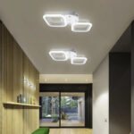 Lustra LED ERIKA 11W, 2 Patrate, lumina Neutra, Alb