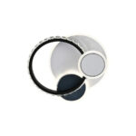 Lustra LED cu cristal GELLA 48W, Rotunda, lumina Rece/Calda/Neutra, Alb Negru - imagine 3