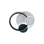 Lustra LED cu cristal GELLA 48W, Rotunda, lumina Rece/Calda/Neutra, Alb Negru - imagine 4