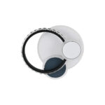 Lustra LED cu cristal GELLA 48W, Rotunda, lumina Rece/Calda/Neutra, Alb Negru - imagine 5