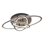 Lustra LED cu telecomanda TIANA 83W, 3 Elipse, lumina Rece/Calda/Neutra, Dimabila, Negru - imagine 5