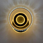 Lustra LED Cristal, Inara, 40W, Lumina Rece/Calda/Neutra, Negru - imagine 3