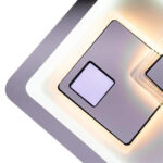 Lustra LED KEREN 24W, Diametru 26cm, Patrata, lumina Rece/Calda/Neutra, Alb - imagine 5