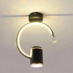 Lustra LED KENYA 34W, lumina Rece/Calda/Neutra, Negru - imagine 4