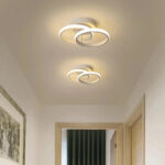 Lustra LED VERTEX CIRCULA 21W, 2 Cercuri, Rame Metalice, lumina Rece/Calda/Neutra, Alb