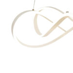 Lustra LED suspendata cu telecomanda INFINITY HALO 138W, lumina Rece/Calda/Neutra, Dimabila, Alb, Inaltime Reglabila - imagine 3