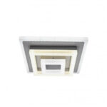 Lustra LED MEDEEA 24W, Diametru 26cm, Patrata, lumina Rece/Calda/Neutra, Alb - imagine 3
