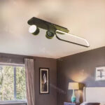 Lustra LED MEISSUN 44W, Liniara, lumina Rece/Calda/Neutra, Negru - imagine 3