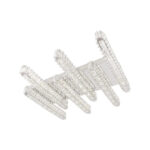 Lustra LED cu telecomanda si cristal PRISCILA 216W, 6 Elemente, Liniara, lumina Rece/Calda/Neutra, Dimabila, Crom Lucios - imagine 4