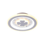 Lustra LED TRIFOI RGB ROZA 24W, lumina Rece/Calda/Neutra, Alb - imagine 3
