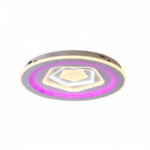 Lustra LED cu telecomanda MEIRA RGB, 180W, lumina Rece/Calda/Neutra, Dimabila, Alb - imagine 4