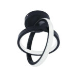 Lustra LED VERTEX GYRO 42W, lumina Rece/Calda/Neutra, Negru - imagine 4