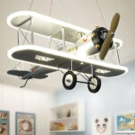 Lustra LED suspendata AVION 148W, lumina Rece/Calda/Neutra, Alb Gri