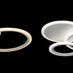 Lustra LED cu telecomanda LUCY 45W, 3 Cercuri, lumina Rece/Calda/Neutra, Dimabila, Alb - imagine 3