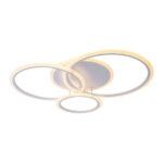 Lustra LED cu telecomanda LUCY 70W, 4 Cercuri, lumina Rece/Calda/Neutra, Dimabila, Alb - imagine 4