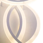 Lustra LED cu telecomanda LUCY 70W, 4 Cercuri, lumina Rece/Calda/Neutra, Dimabila, Alb - imagine 5