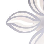 Lustra LED cu telecomanda ORCHID 65W, 5 Petale, lumina Rece/Calda/Neutra, Dimabila, Alb - imagine 3