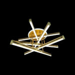 Lustra LED cu telecomanda ARICI 90W, 6 Elemente, Liniara, lumina Rece/Calda/Neutra, Dimabila, Auriu Alb  - imagine 4