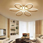 Lustra LED cu telecomanda AYDA 116W, Ondulata, lumina Rece/Calda/Neutra, Dimabila, Alb - imagine 4