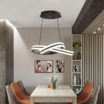 Lustra LED suspendata cu telecomanda INFINITY LOOP 92W, lumina Rece/Calda/Neutra, Dimabila, Negru, Inaltime Reglabila - imagine 3