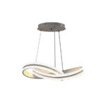 Lustra LED suspendata cu telecomanda INFINITY LOOP 120W, lumina Rece/Calda/Neutra, Dimabila, Alb, Inaltime Reglabila - imagine 3