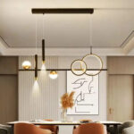 Lustra LED suspendata cu telecomanda DAMARA 44W, lumina Rece/Calda/Neutra, Dimabila, Negru, Inaltime Reglabila - imagine 4