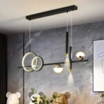 Lustra LED suspendata cu telecomanda DAMARA 44W, lumina Rece/Calda/Neutra, Dimabila, Negru, Inaltime Reglabila - imagine 5