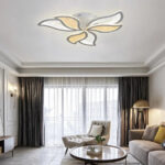 Lustra LED cu telecomanda KYLEN 144W, 6 Elemente, lumina Rece/Calda/Neutra, Dimabila, Alb