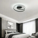 Lustra LED cu telecomanda VECTOR ARCADIA 56W, lumina Rece/Calda/Neutra, Dimabila, Negru