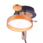 Lustra LED cu telecomanda GRUPCES 80W, 4 Elemente, lumina Rece/Calda/Neutra, Dimabila, Auriu Negru - imagine 3