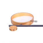 Lustra LED cu telecomanda GRUPCES 80W, 4 Elemente, lumina Rece/Calda/Neutra, Dimabila, Auriu Negru - imagine 4