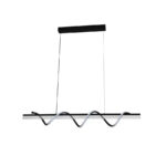 Lustra LED suspendata cu telecomanda JEREMY 94W, Liniara, lumina Rece/Calda/Neutra, Dimabila, Negru - imagine 3