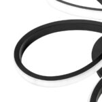 Lustra LED cu telecomanda HELIX 63W, lumina Rece/Calda/Neutra, Dimabila, Negru - imagine 3