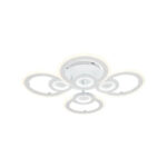 Lustra LED cu telecomanda KADE 72W, 4 Cercuri, lumina Rece/Calda/Neutra, Dimabila, Alb - imagine 4