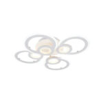 Lustra LED cu telecomanda KADE 72W, 4 Cercuri, lumina Rece/Calda/Neutra, Dimabila, Alb - imagine 5