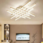 Lustra LED cu telecomanda MORA 160W, 8 Elemente, Liniara, lumina Rece/Calda/Neutra, Dimabila, Alb - imagine 4