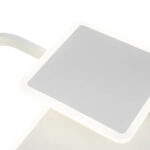 Lustra LED cu telecomanda ANEMONA 75W, 3 Patrate, lumina Rece/Calda/Neutra, Dimabila, Alb - imagine 3