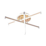 Lustra LED cu telecomanda TAMARA 96W, 3 Elemente, Liniara, lumina Rece/Calda/Neutra, Dimabila, Auriu Alb - imagine 5