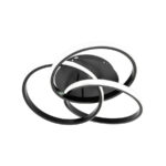 Lustra LED cu telecomanda VECTOR VORTEX 96W, 3 Elemente, lumina Rece/Calda/Neutra, Dimabila, Negru