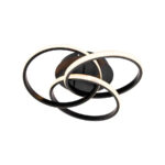 Lustra LED cu telecomanda VECTOR VORTEX 96W, 3 Elemente, lumina Rece/Calda/Neutra, Dimabila, Negru - imagine 3