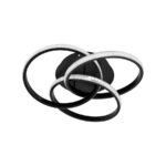 Lustra LED cu telecomanda VECTOR VORTEX 96W, 3 Elemente, lumina Rece/Calda/Neutra, Dimabila, Negru - imagine 4